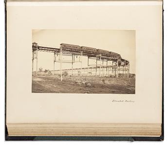 (PHOTOGRAPHY.) Bound collection of fine nineteenth-century albumen photographs of New York City, Niagara Falls, and the Bahamas.